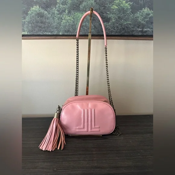 Lanvin Pink Crossbody Bag with Tassel - Picture 1 of 7